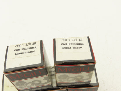 McGill CFH 1-1/8 SB Cam Follower Roller 1.1250" OD x .6250" Width Lot of 6