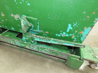 Roura Self Dumping Hopper 3/4 Yard Forklift Steel Dumpster 63x38x39"