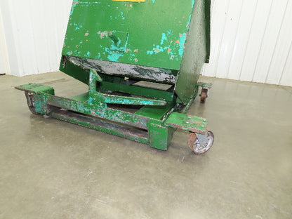 Roura Self Dumping Hopper 3/4 Yard Forklift Steel Dumpster 63x38x39"