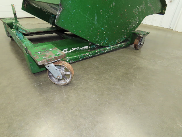 Roura Self Dumping Hopper 3/4 Yard Forklift Steel Dumpster 63x38x39"