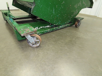 Roura Self Dumping Hopper 3/4 Yard Forklift Steel Dumpster 63x38x39"
