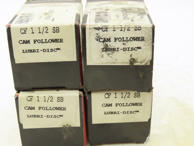 McGill CF 1 1/2 SB Cam Follower 1.50" Roller ID x .875" Width Lot of 4