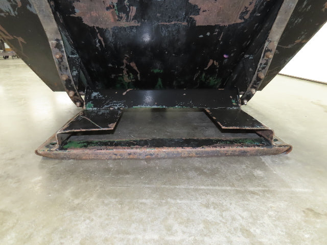 Galbreath Self Dumping Hopper 2 Yard Forklift Steel Dumpster 63x57x46" Damaged