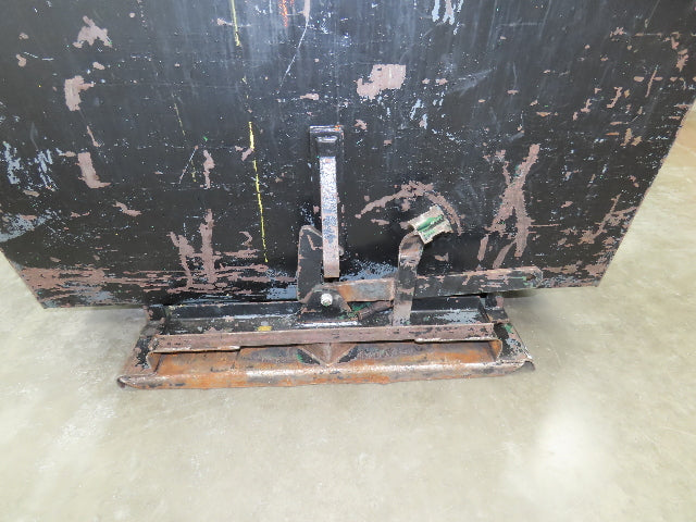 Galbreath Self Dumping Hopper 2 Yard Forklift Steel Dumpster 63x57x46" Damaged