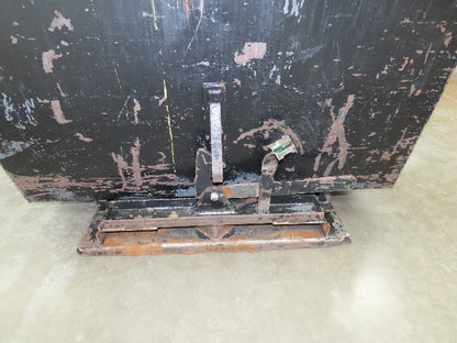 Galbreath Self Dumping Hopper 2 Yard Forklift Steel Dumpster 63x57x46" Damaged