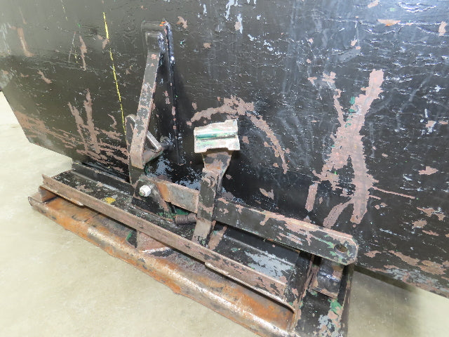 Galbreath Self Dumping Hopper 2 Yard Forklift Steel Dumpster 63x57x46" Damaged