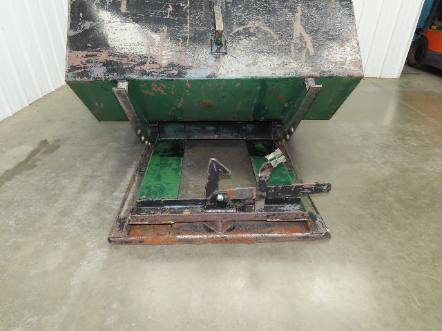 Galbreath Self Dumping Hopper 2 Yard Forklift Steel Dumpster 63x57x46" Damaged