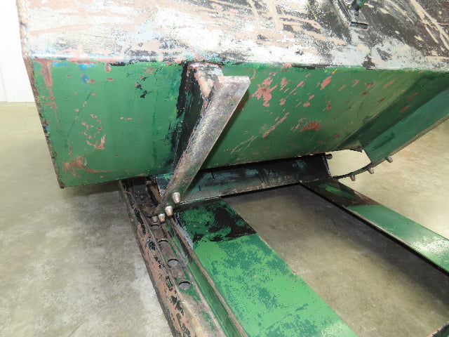 Galbreath Self Dumping Hopper 2 Yard Forklift Steel Dumpster 63x57x46" Damaged