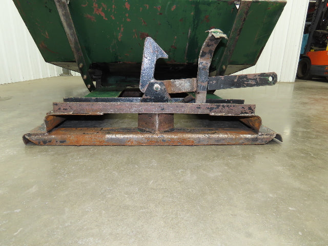 Galbreath Self Dumping Hopper 2 Yard Forklift Steel Dumpster 63x57x46" Damaged