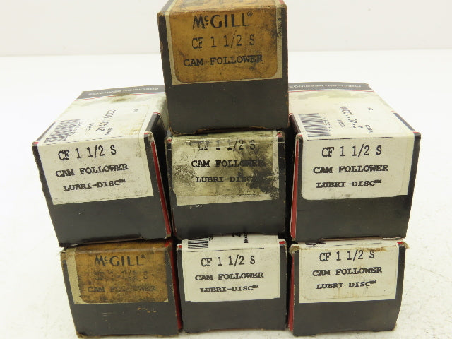 McGill CF 1 1/2 S Cam Follower Roller 1.50" OD x .875" Width Lot of 7
