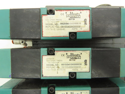 Numatics 5-Station FlexiBlok Manifold 120VAC Solenoid Valves 082SS415K000030