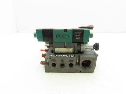 Numatics 5-Station FlexiBlok Manifold 120VAC Solenoid Valves 082SS415K000030