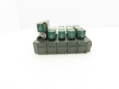 Numatics 5-Station FlexiBlok Manifold 120VAC Solenoid Valves 082SS415K000030