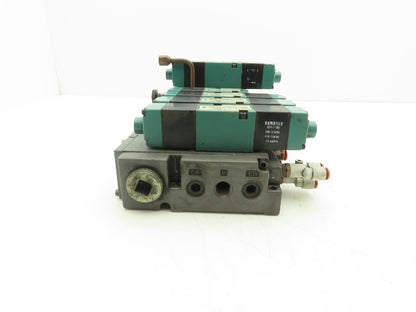 Numatics 5-Station FlexiBlok Manifold 120VAC Solenoid Valves 082SS415K000030