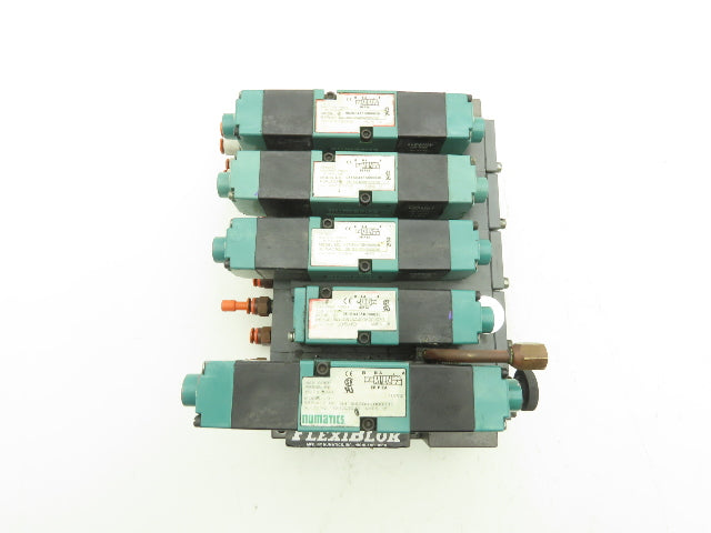 Numatics 5-Station FlexiBlok Manifold 120VAC Solenoid Valves 082SS415K000030