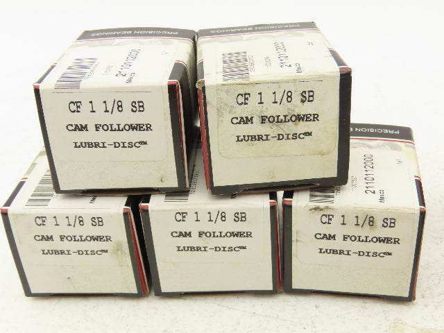 McGill CF 1-1/8 SB Cam Follower Roller 1.1250" OD x .6250" Width Lot of 6