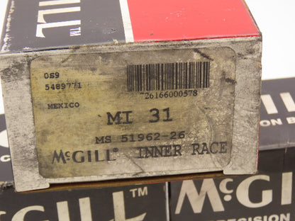 McGill MI 31 MI Series Inner Bearing Race 1-15/16" ID x 2-1/2" OD Lot of 4
