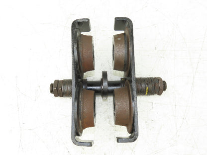 CM 633 Series 1 Ton Plain Type Manual Push Trolley 3"-8" Beam Flange 2000Lb