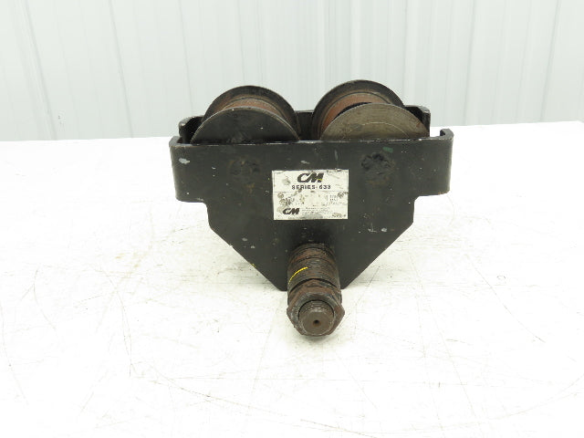 CM 633 Series 1 Ton Plain Type Manual Push Trolley 3"-8" Beam Flange 2000Lb
