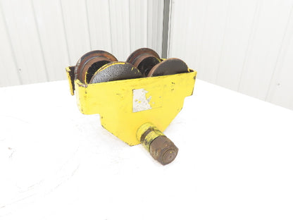 CM 633 Series 1 Ton Plain Type Manual Push Trolley 3"-8" Beam Flange 2000Lb