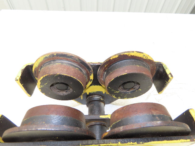 CM 633 Series 1 Ton Plain Type Manual Push Trolley 3"-8" Beam Flange 2000Lb
