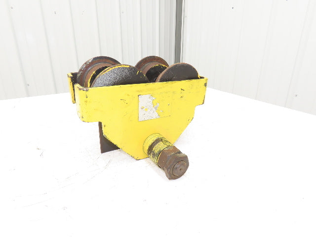 CM 633 Series 1 Ton Plain Type Manual Push Trolley 3"-8" Beam Flange 2000Lb