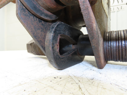 CM 633 Series 1 Ton Plain Type Manual Push Trolley 3"-8" Beam Flange 2000Lb
