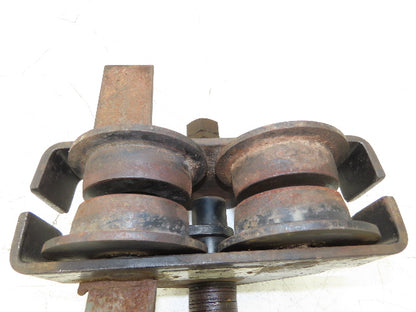 CM 633 Series 1 Ton Plain Type Manual Push Trolley 3"-8" Beam Flange 2000Lb