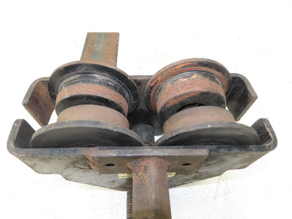 CM 633 Series 1 Ton Plain Type Manual Push Trolley 3"-8" Beam Flange 2000Lb