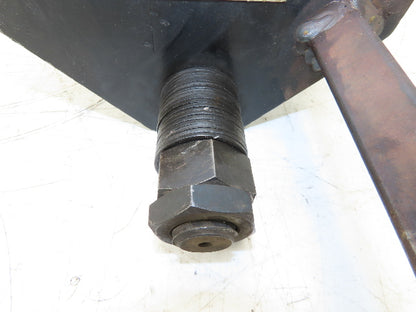 CM 633 Series 1 Ton Plain Type Manual Push Trolley 3"-8" Beam Flange 2000Lb