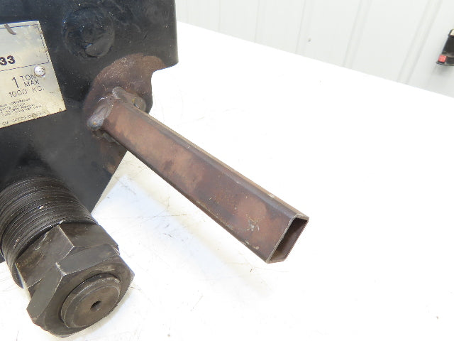 CM 633 Series 1 Ton Plain Type Manual Push Trolley 3"-8" Beam Flange 2000Lb