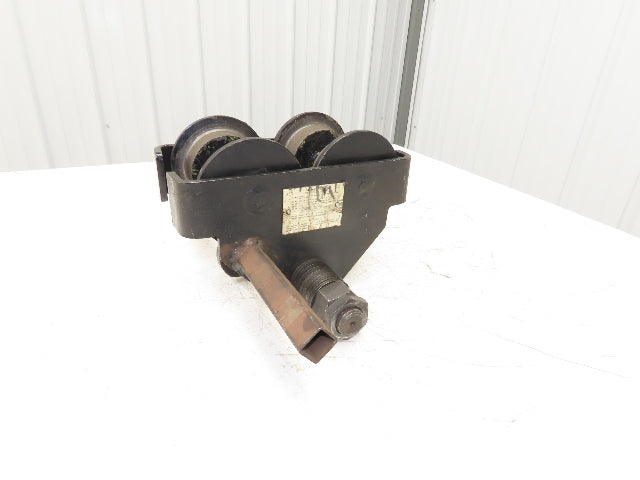 CM 633 Series 1 Ton Plain Type Manual Push Trolley 3"-8" Beam Flange 2000Lb