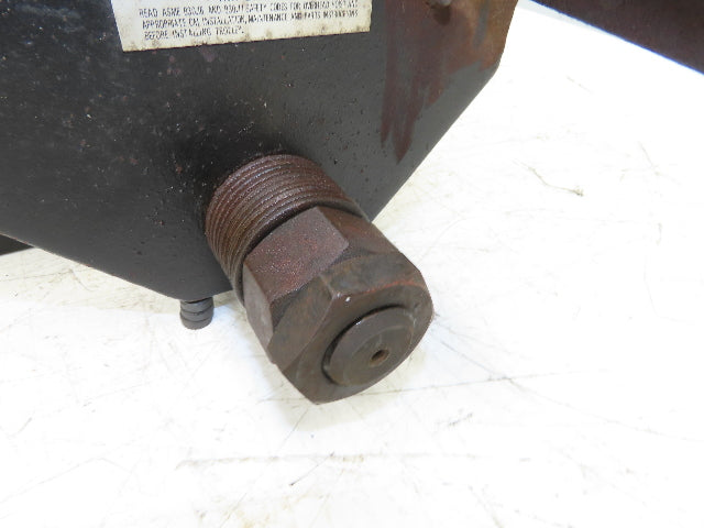 CM 633 Series 1 Ton Plain Manual Push Trolley 3"-8" Beam 2000Lb w/Hanger Plates