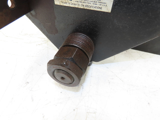 CM 633 Series 1 Ton Plain Manual Push Trolley 3"-8" Beam 2000Lb w/Hanger Plates