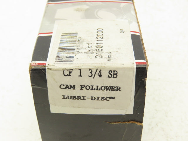 McGill CF 1 3/4 SB Flat Cam Follower 1-3/4" Roller Dia 1" Width Lubri-Disc Seal