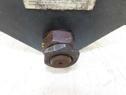 CM 633 Series 1 Ton Plain Manual Push Trolley 3"-8" Beam 2000Lb w/Hanger Plates