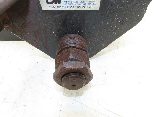CM 633 Series 1 Ton Plain Manual Push Trolley 3"-8" Beam 2000Lb w/Hanger Plates