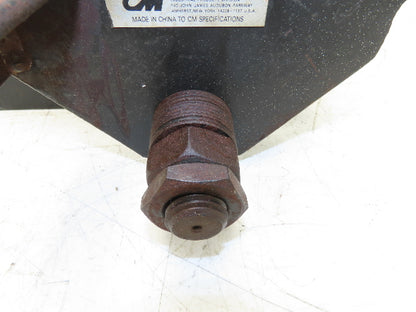 CM 633 Series 1 Ton Plain Manual Push Trolley 3"-8" Beam 2000Lb w/Hanger Plates