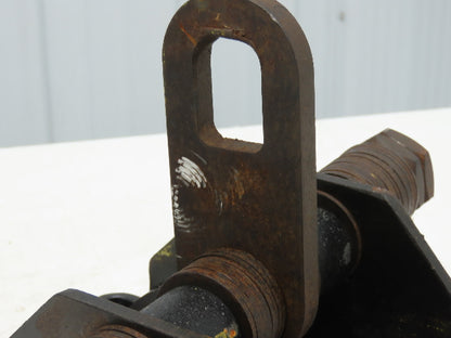 CM 633 Series 1 Ton Plain Type Manual Push Trolley 3"-8" Beam Flange 2000Lb