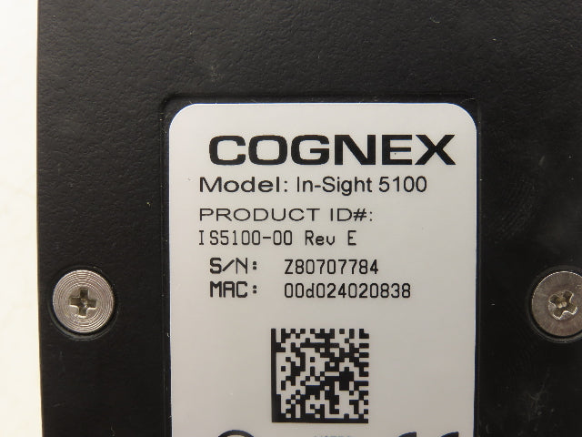 Cognex IS5100-00 Rev E In-Sight 5100 Vision Camera Machine Photo Eye HF50HA-1B