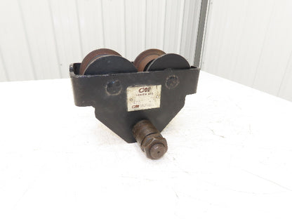 CM 633 Series 1 Ton Plain Manual Push Trolley 3"-8" Beam 2000Lb -No Hanger Plate