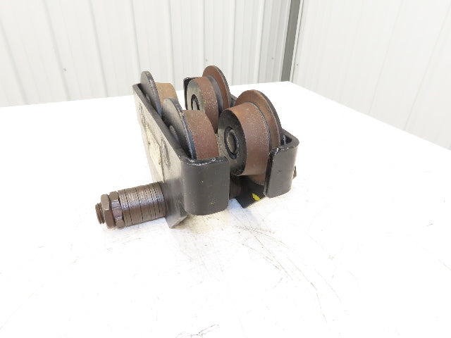 CM 633 Series 1 Ton Plain Manual Push Trolley 3"-8" Beam 2000Lb -No Hanger Plate