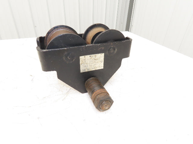 CM 633 Series 1 Ton Plain Manual Push Trolley 3"-8" Beam 2000Lb -No Hanger Plate