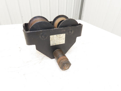 CM 633 Series 1 Ton Plain Manual Push Trolley 3"-8" Beam 2000Lb -No Hanger Plate