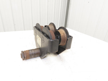 CM 633 Series 1 Ton Plain Manual Push Trolley 3"-8" Beam 2000Lb -No Hanger Plate