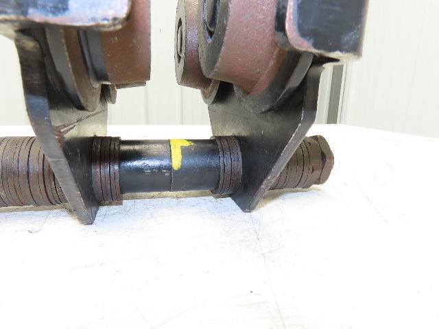 CM 633 Series 1 Ton Plain Manual Push Trolley 3"-8" Beam 2000Lb -No Hanger Plate