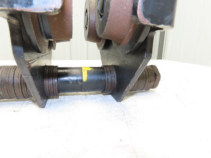 CM 633 Series 1 Ton Plain Manual Push Trolley 3"-8" Beam 2000Lb -No Hanger Plate