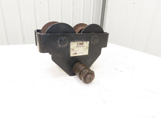 CM 633 Series 1 Ton Plain Manual Push Trolley 3"-8" Beam 2000Lb -No Hanger Plate