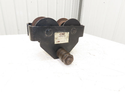 CM 633 Series 1 Ton Plain Manual Push Trolley 3"-8" Beam 2000Lb -No Hanger Plate