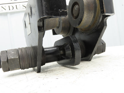 CM Series 633  2-Ton Plain Type Manual Push Trolley 3-5/8"- 8" Beam 4000Lb